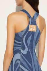 PUCCI Marmo-Print Denim Dress | Women Dresses