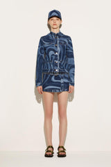 PUCCI Marmo-Print Denim Jacket | Women Denim