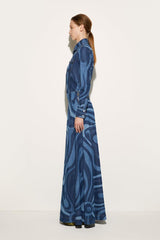 PUCCI Marmo-Print Denim Skirt | Women Denim