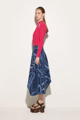 PUCCI Marmo-Print Denim Skirt | Women Skirts