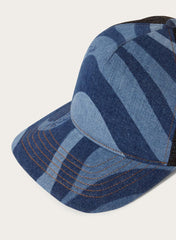 PUCCI Marmo-Print Denim Trucker Hat | Women Hats And Hair Accessories