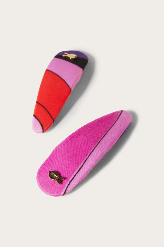 PUCCI Marmo-Print Hair Clips | Women Hats And Hair Accessories