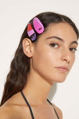 PUCCI Marmo-Print Hair Clips | Women Hats And Hair Accessories
