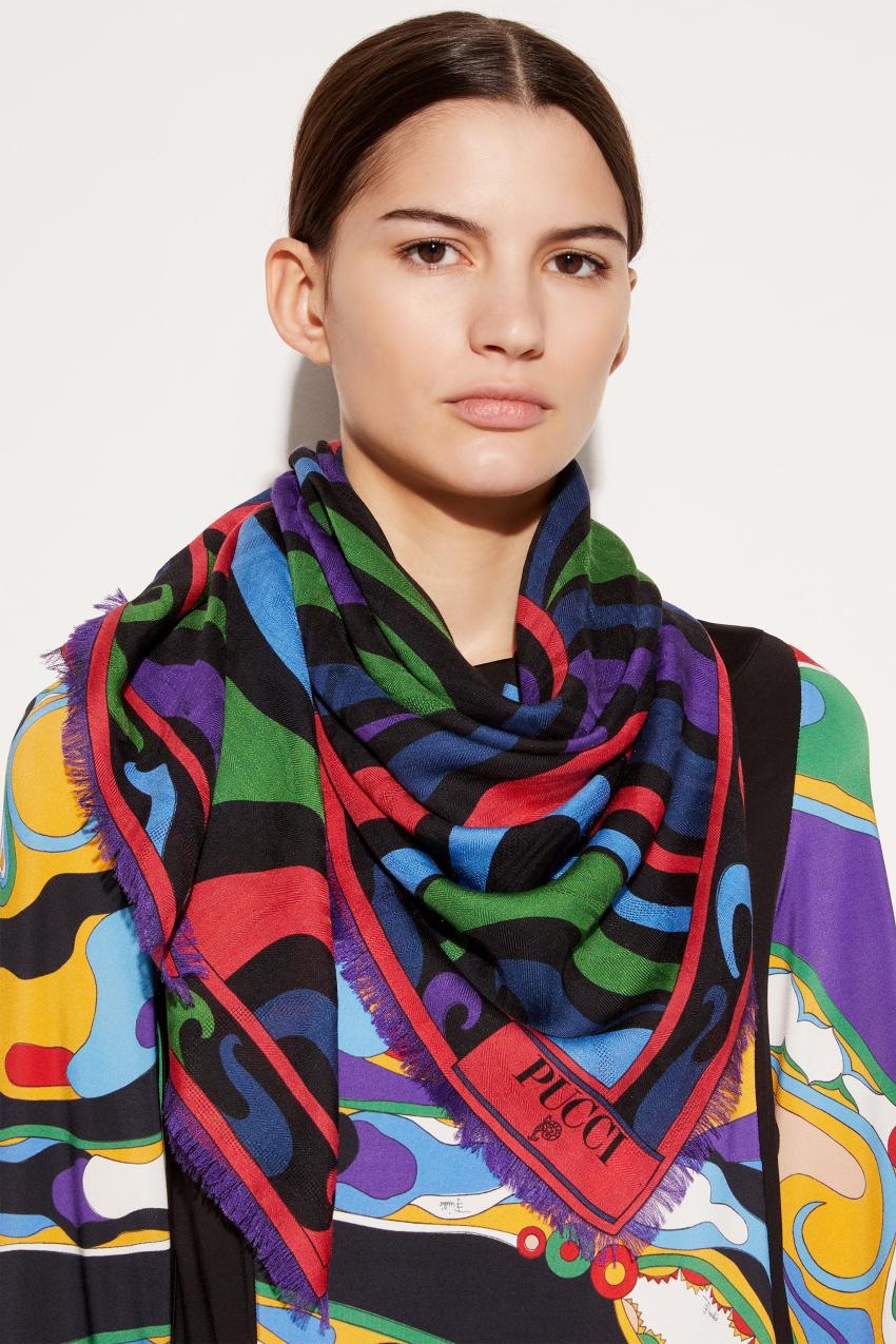 PUCCI Marmo-Print Large Scarf | Women Silks