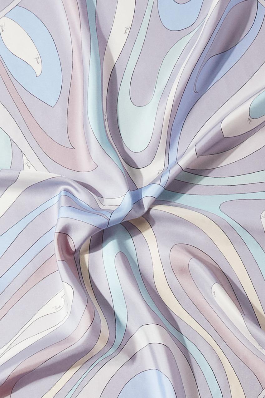 PUCCI Marmo-Print Large Silk-Twill Carré | Women Silks