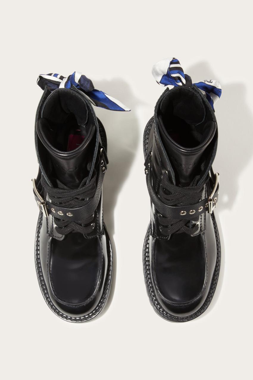 PUCCI Marmo-Print Leather Boots | Women Shoes