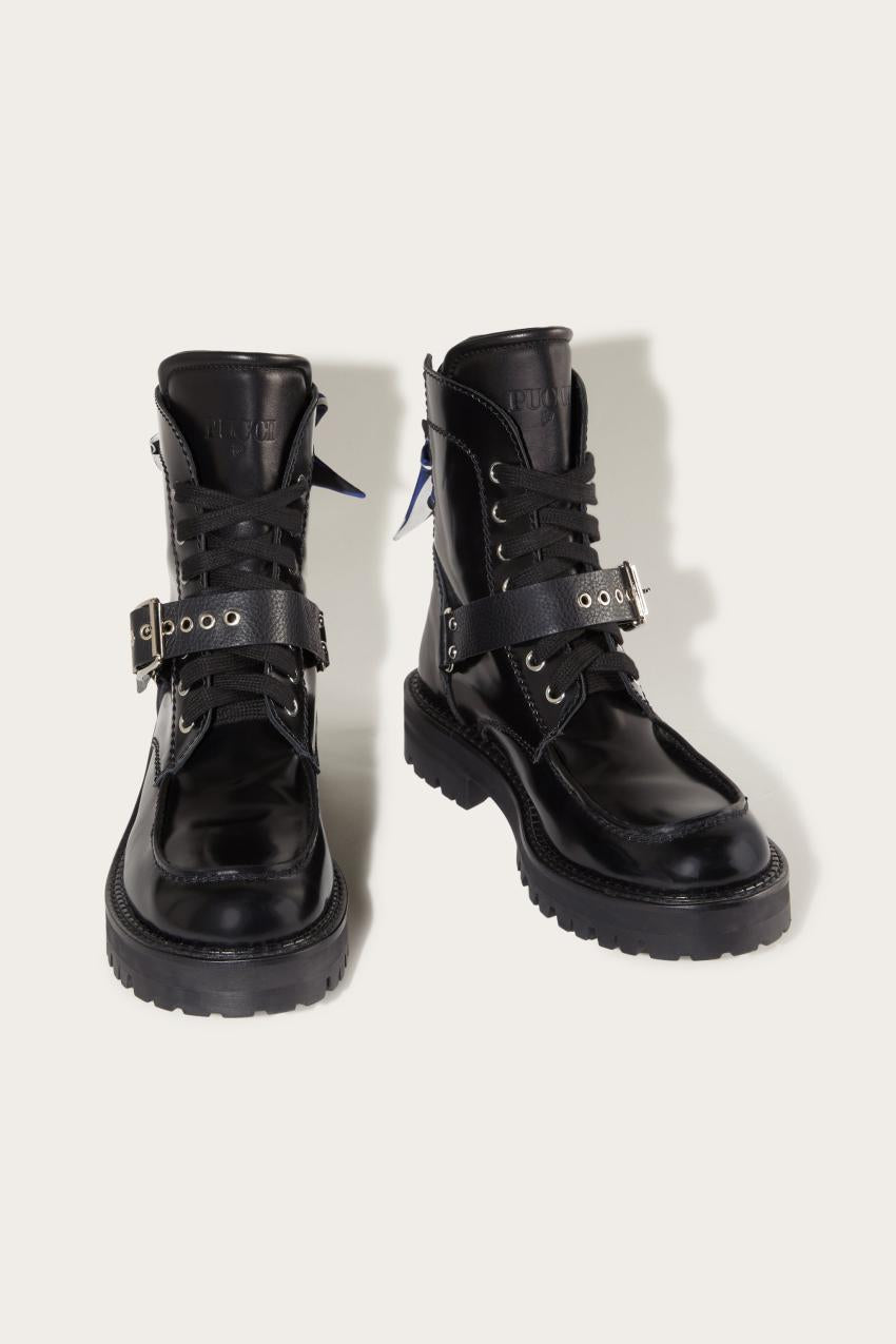 PUCCI Marmo-Print Leather Boots | Women Shoes