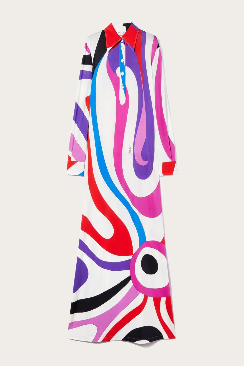 PUCCI Marmo-Print Long Dress | Women Dresses