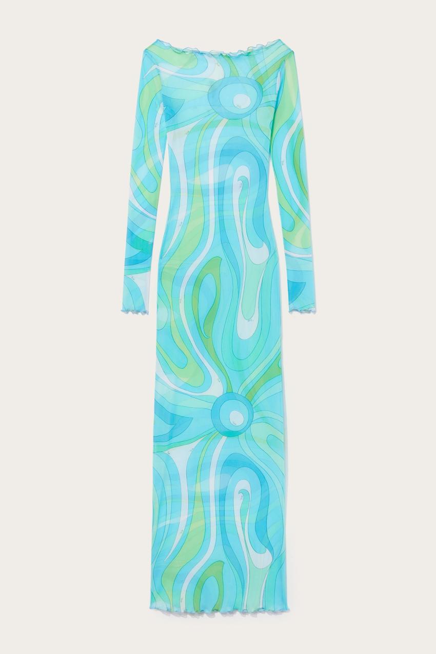 PUCCI Marmo-Print Long Dress | Women Dresses