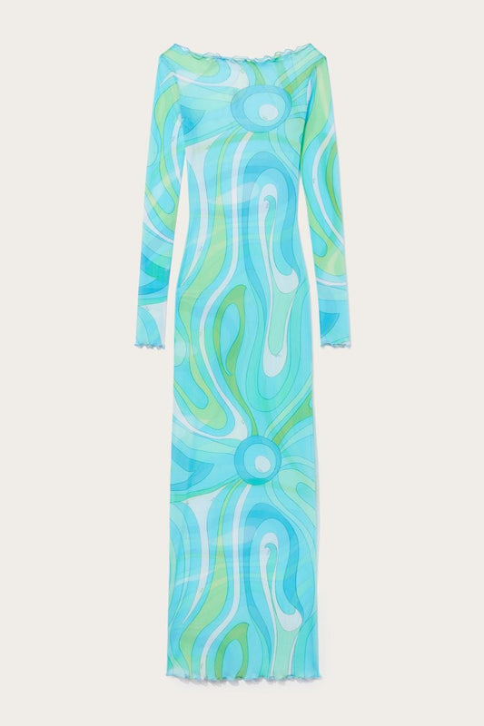PUCCI Marmo-Print Long Dress | Women Dresses