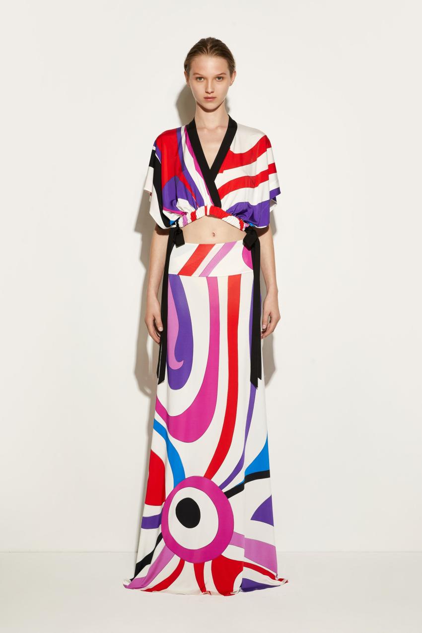PUCCI Marmo-Print Long Skirt | Women Skirts