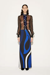 PUCCI Marmo-Print Long Skirt | Women Skirts