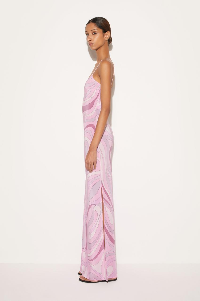 PUCCI Marmo-Print Silk Dress | Women Dresses