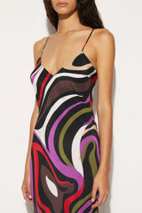PUCCI Marmo-Print Silk Dress | Women Dresses