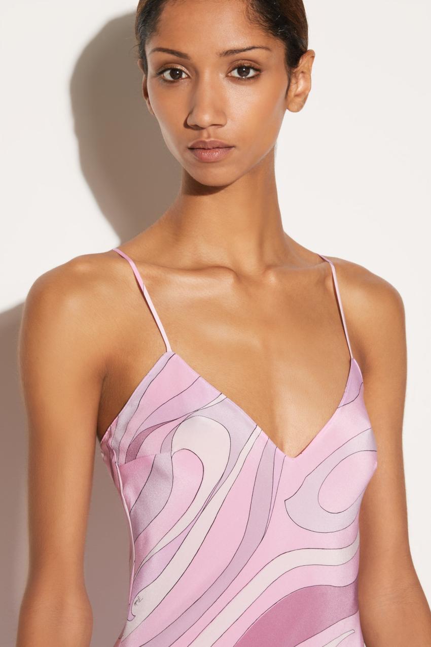 PUCCI Marmo-Print Silk Dress | Women Dresses