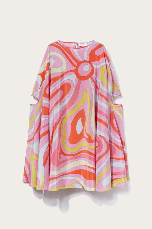 PUCCI Marmo-Print Silk Kaftan | Women Kaftans