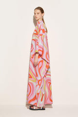 PUCCI Marmo-Print Silk Kaftan | Women Kaftans