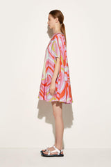 PUCCI Marmo-Print Silk Kaftan | Women Kaftans