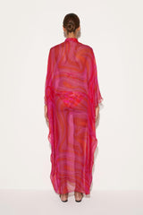 PUCCI Marmo-Print Silk Kaftan | Women Kaftans