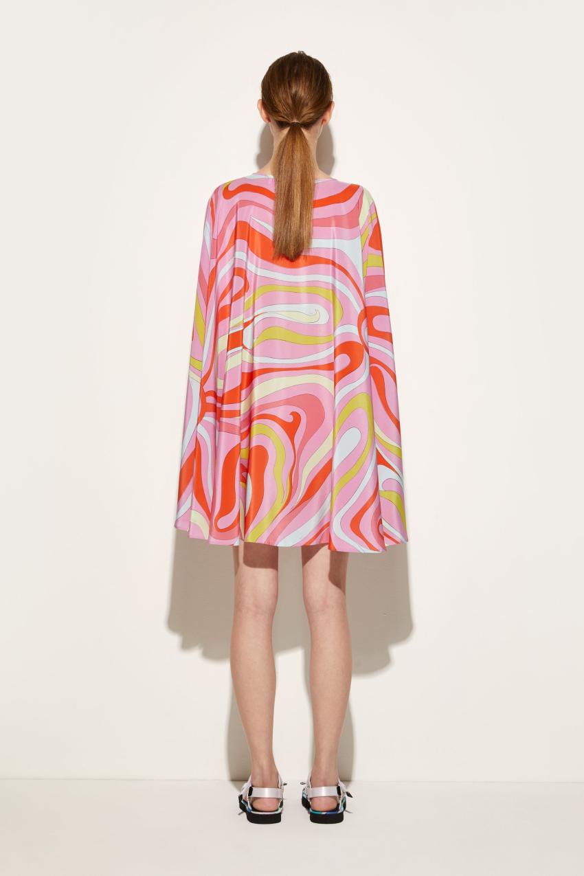 PUCCI Marmo-Print Silk Kaftan | Women Kaftans