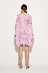 PUCCI Marmo-Print Silk Kaftan | Women Kaftans