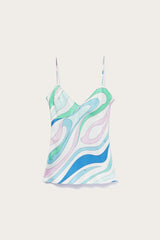 PUCCI Marmo-Print Silk-Twill Camisole | Women Tops And Shirts