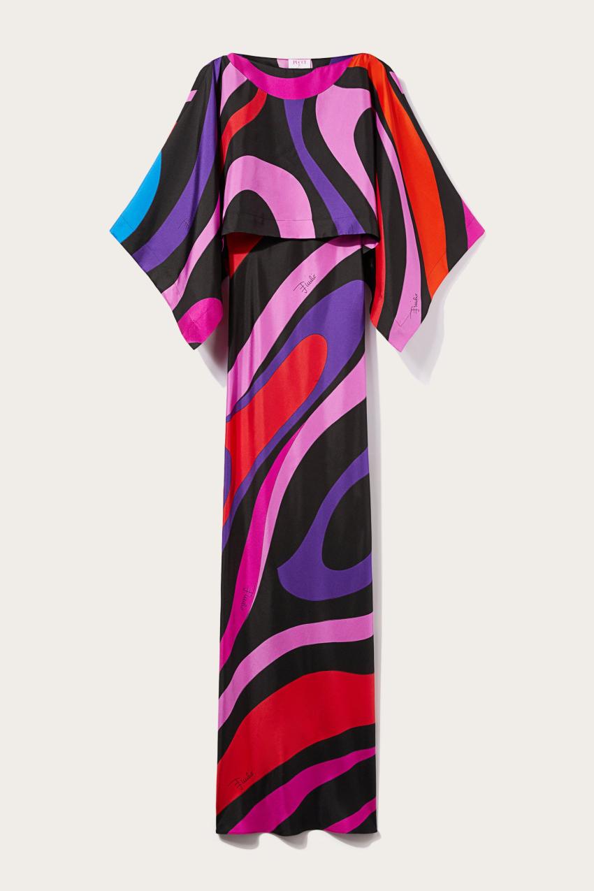 PUCCI Marmo-Print Silk-Twill Dress | Women Dresses