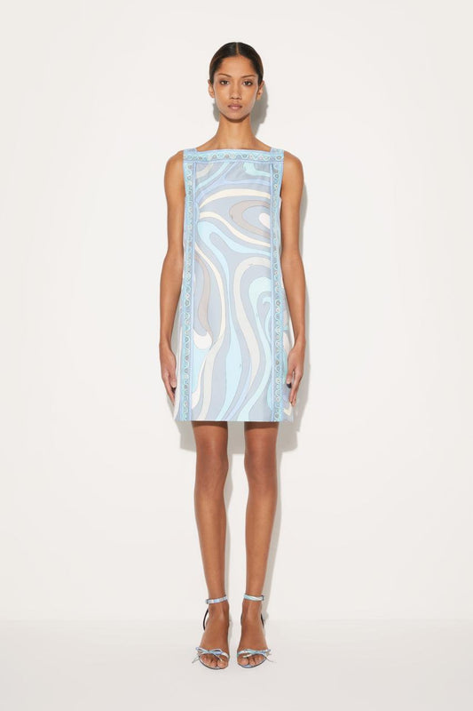 PUCCI Marmo-Print Silk-Twill Dress | Women Dresses