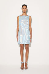 PUCCI Marmo-Print Silk-Twill Dress | Women Dresses