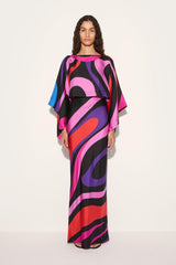 PUCCI Marmo-Print Silk-Twill Dress | Women Dresses