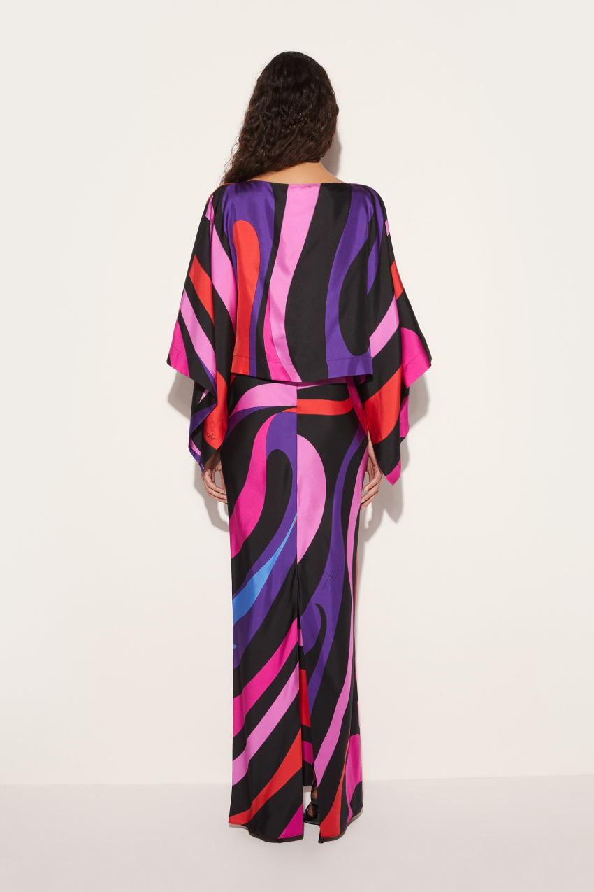 PUCCI Marmo-Print Silk-Twill Dress | Women Dresses