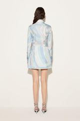 PUCCI Marmo-Print Silk-Twill Shirt | Women Tops And Shirts