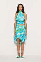 PUCCI Marmo-Print Silk-Twill Top | Women Tops And Shirts