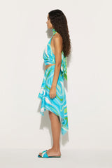 PUCCI Marmo-Print Silk-Twill Top | Women Tops And Shirts