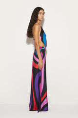 PUCCI Marmo-Print Silk-Twill Trousers | Women Pants And Shorts