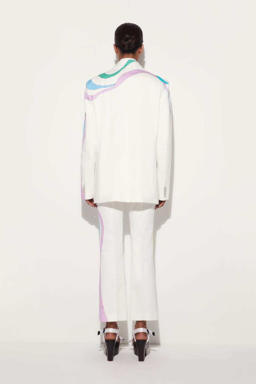 PUCCI Marmo-Print Single-Breasted Blazer | Women Jackets