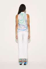 PUCCI Marmo-Print Sleeveless Shirt | Women Tops And Shirts