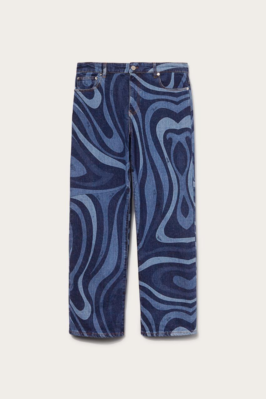 PUCCI Marmo-Print Straight Leg Jeans | Men Ready To Wear