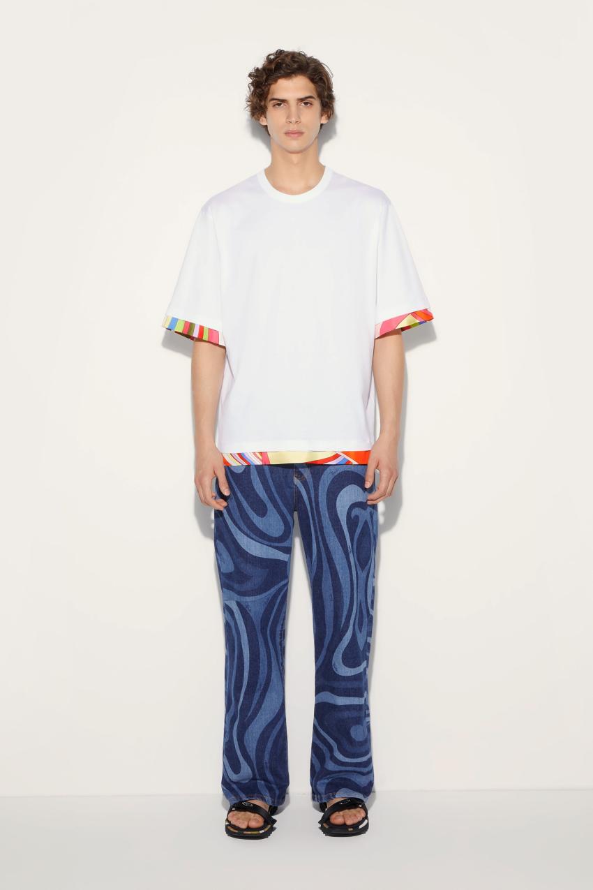PUCCI Marmo-Print Straight Leg Jeans | Men Ready To Wear