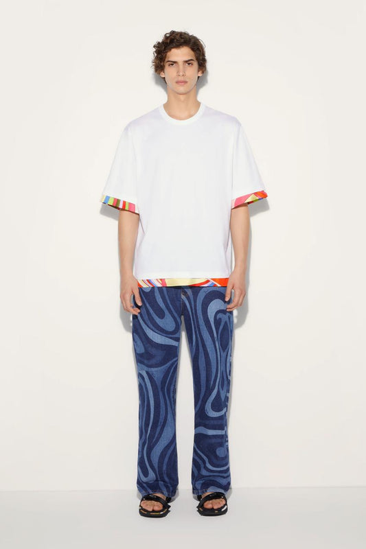 PUCCI Marmo-Print Straight Leg Jeans | Men Ready To Wear