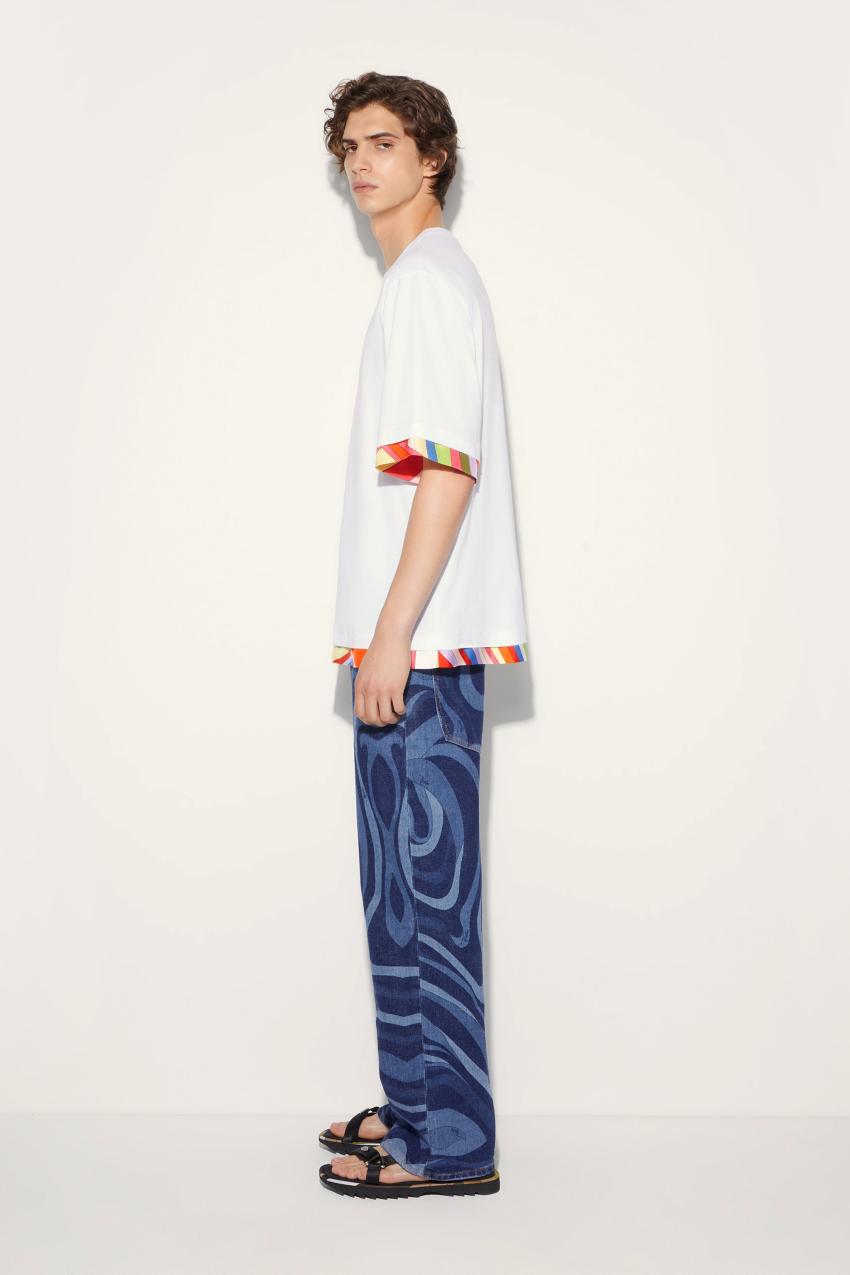 PUCCI Marmo-Print Straight Leg Jeans | Men Ready To Wear