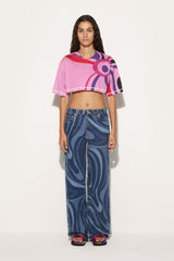 PUCCI Marmo-Print Straight-Leg Jeans | Women Pants And Shorts