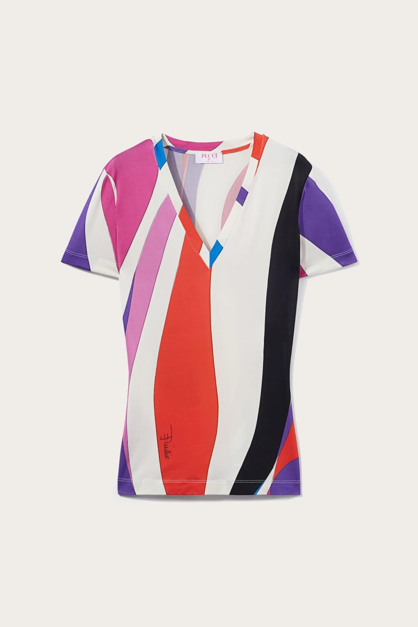 PUCCI Marmo-Print T-Shirt | Women T-Shirts And Sweatshirts