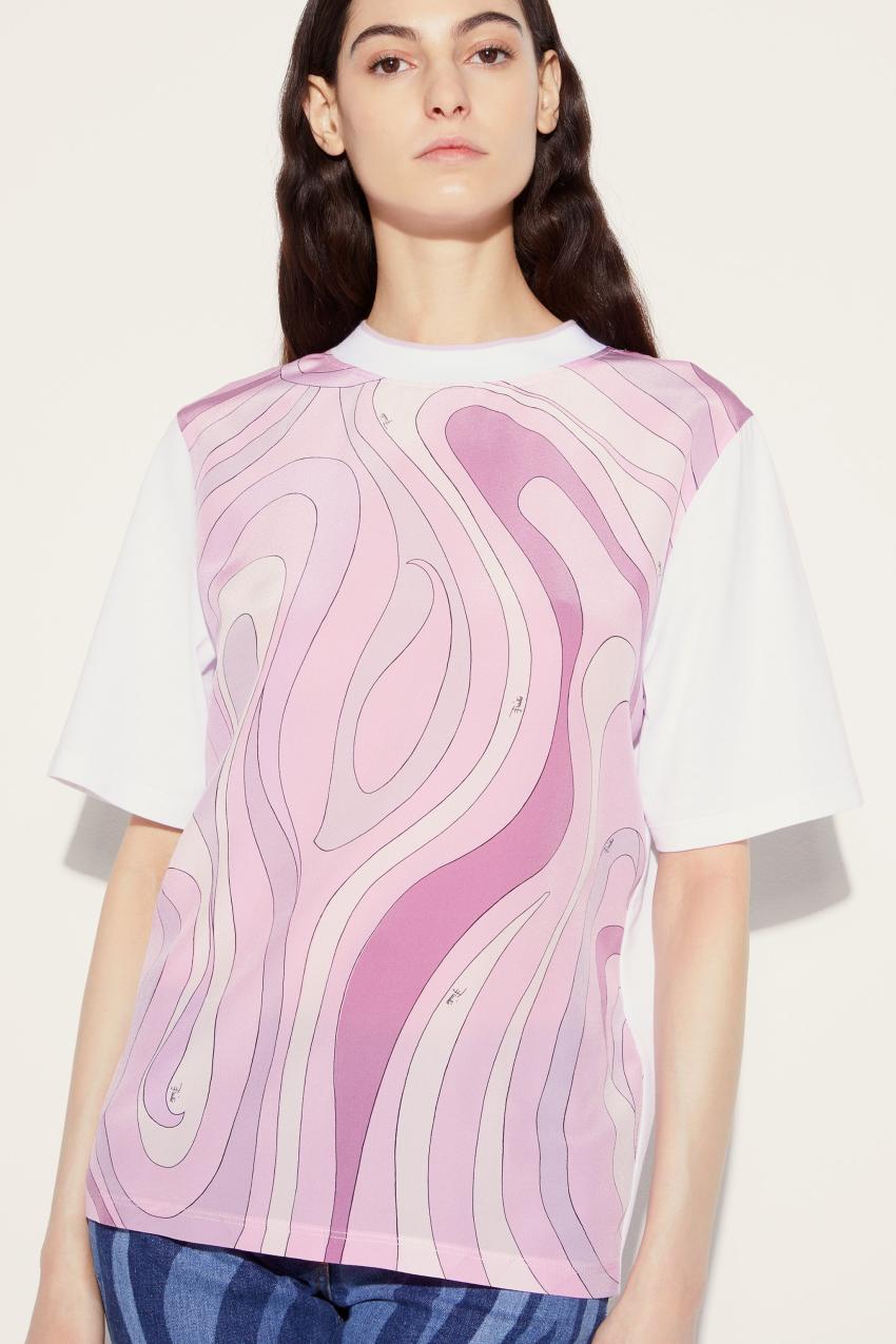 PUCCI Marmo-Print T-Shirt | Women T-Shirts And Sweatshirts