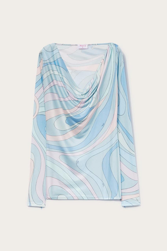 PUCCI Marmo-Print Top | Women Tops And Shirts