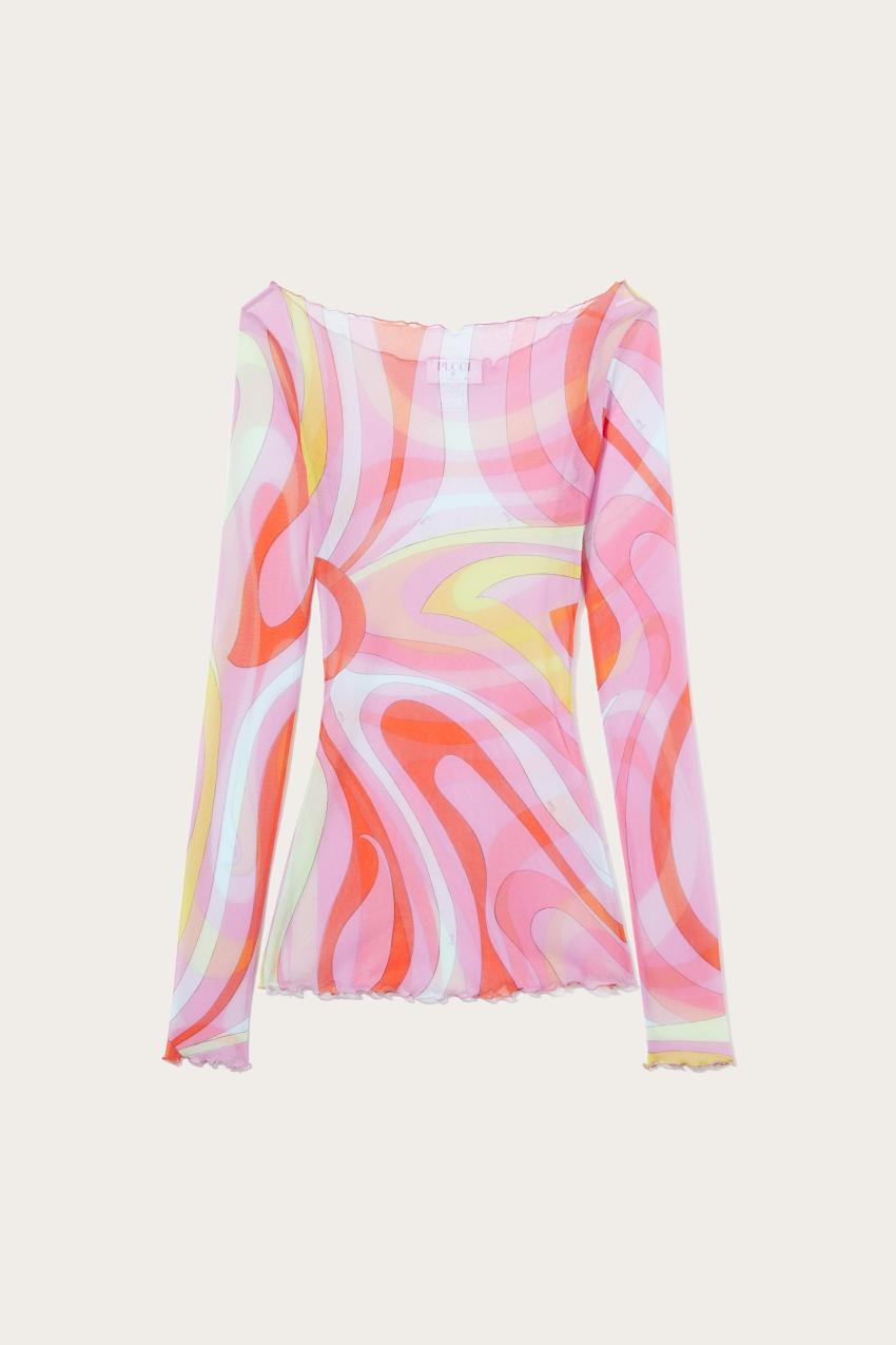 PUCCI Marmo-Print Top | Women Tops And Shirts