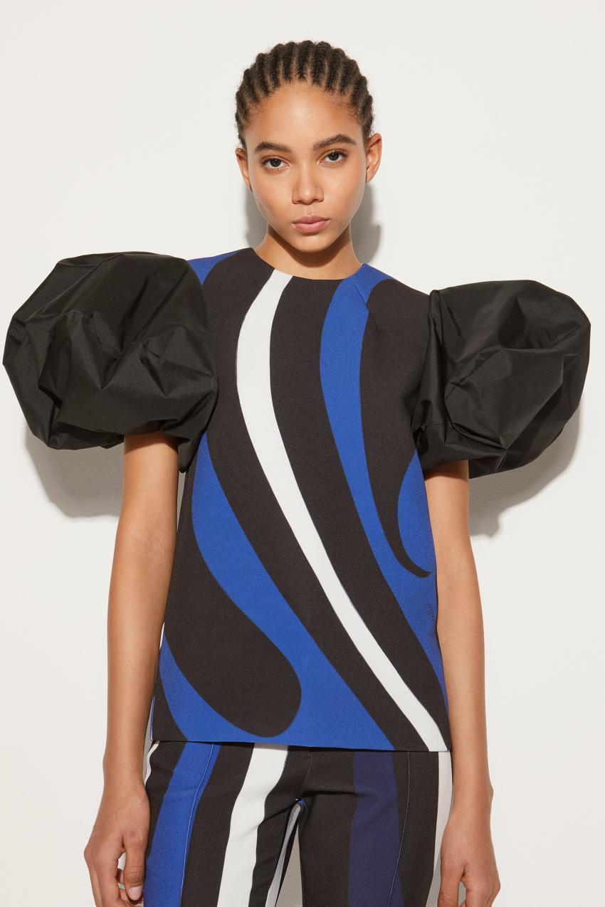 PUCCI Marmo-Print Top | Women Tops And Shirts