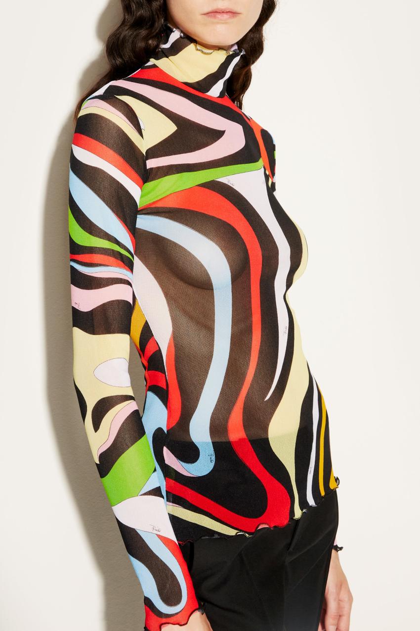 PUCCI Marmo-Print Top | Women Tops And Shirts