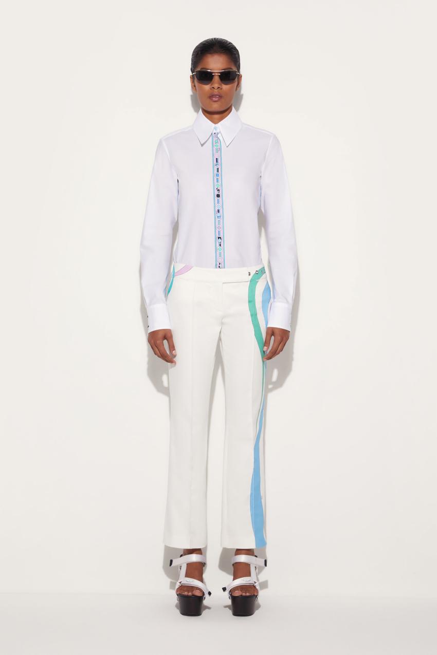 PUCCI Marmo-Print Trousers | Women Pants And Shorts