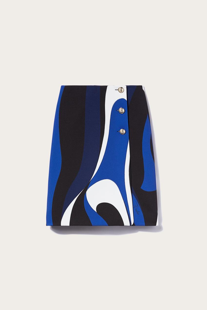 PUCCI Marmo-Print Wrap Skirt | Women Skirts